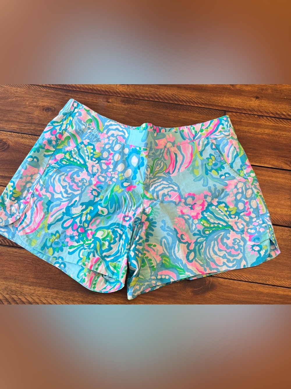 Lilly Pulitzer Pastel Floral High-Waist Shorts